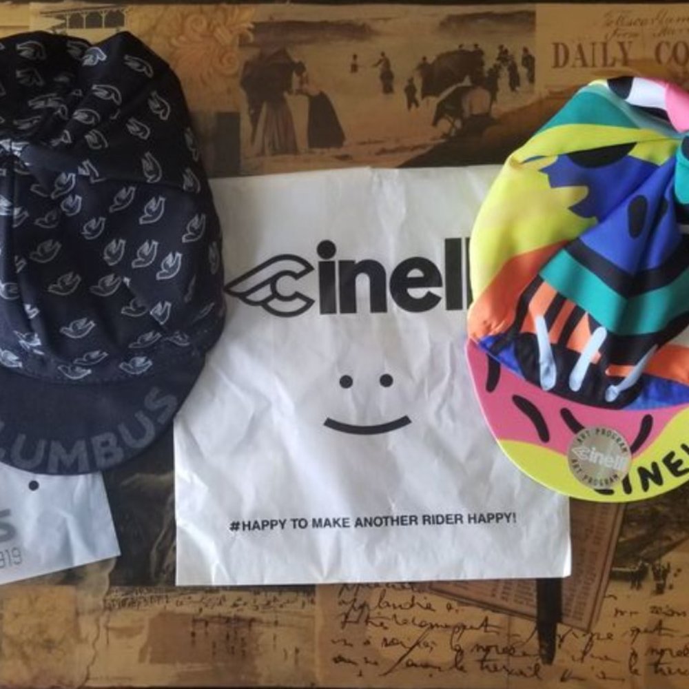 Brand New Columbus and Cinelli Cycling Caps